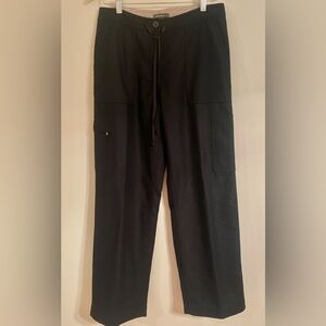 Eddie Bauer Black Wool Blend Cargo Pants Size 10- Like New